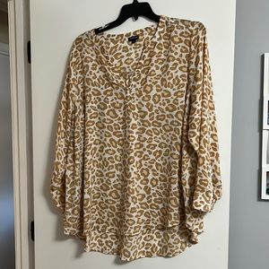 Torrid size 3 leopard blouse